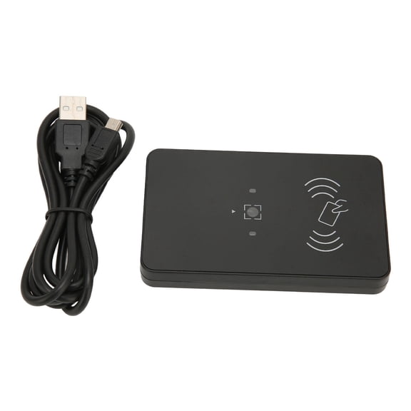 R32C 2D Barcode Scanner & RFID Access Smart Card Reader, Portable QR Code Reader for Office Building Gates, 13 in / 33 cm Depth