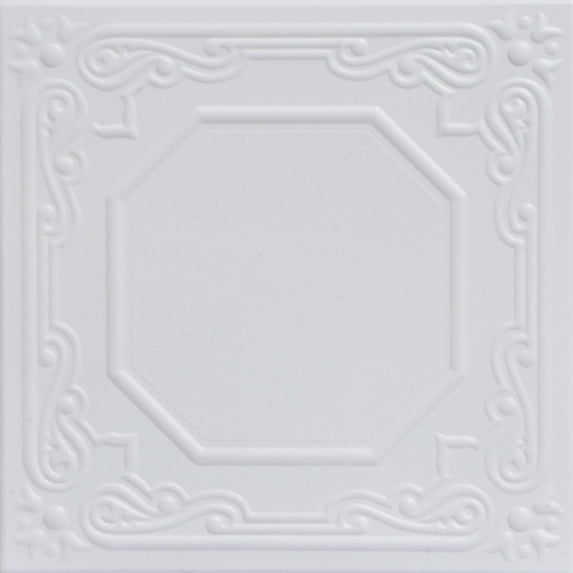 R32C-Topkapi Palace Foam Glue-up Ceiling Tile in Ultra Pure White (259.2 Sq.ft / Pack) - 96 Pieces
