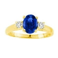 thumbnail image 1 of R3676-14Y-sap64-si-2 6 x 4 in. 14K Yellow Gold Oval Natural Sapphire SI-2 Gemstone Ring, 1 of 1