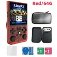 thumbnail image 1 of R36MAX open source handheld game console, 4.0-inch 3D large screen, GBA dual joystick, arcade nostalgia,red,64G, 1 of 22