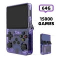 thumbnail image 1 of R36S 64G Handheld Game Console, for N64 PSP PS1 SNES 26 Emulators, for Gift, 1 of 10