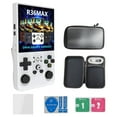 thumbnail image 1 of R36max Game Consoles, Hd Gaming Gift Set: 4.0 Inch Ips Screen + 18000+ Classic Games Portable Console White 64G, 1 of 8