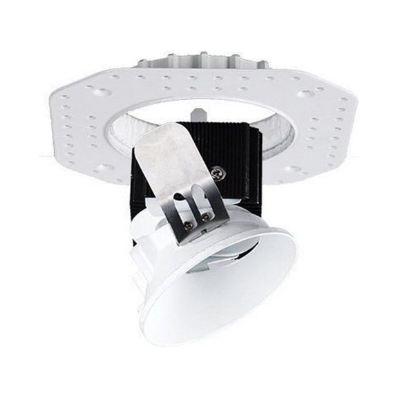 R3ARAL-F830-WT-WAC Lighting-Aether-15.5W 3000K 85CRI 50 degree 1 LED Round Adjustable Invisible Trim in Functional Style-5.25 Inches Wide by 3.88