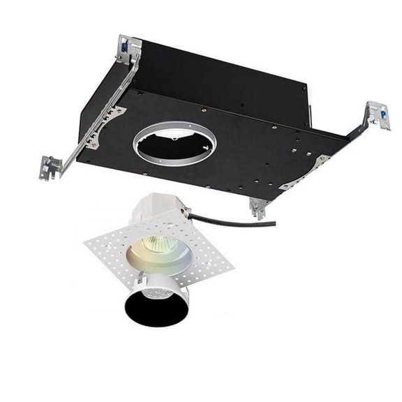 R3ARDL-F827-BK-WAC Lighting-Aether-22.5W 40 degree 1 LED Round Invisible Trim in Contemporary Style-5.25 Inches Wide by 3.88 Inches High-Black