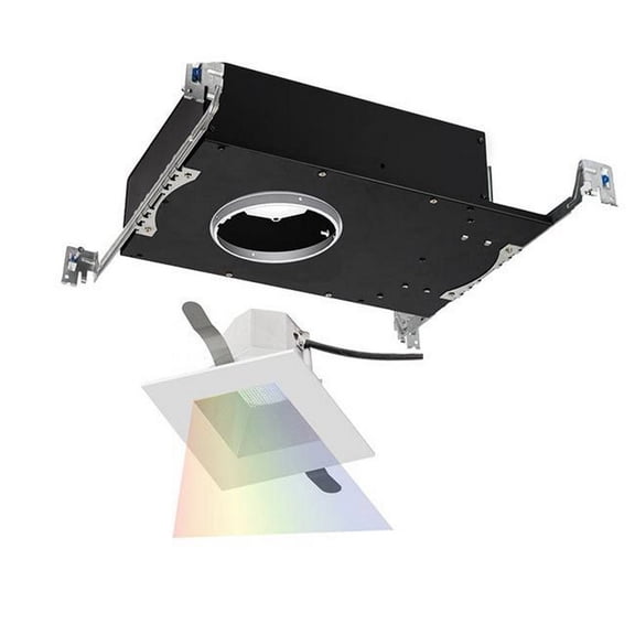R3ASAT-S827-HZWT-WAC Lighting-Aether-22.5W 15 degree 1 LED Square Adjustable Trim in Contemporary Style-5.13 Inches Wide by 3.5 Inches High-Haze/White