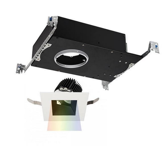 R3ASAT-S840-BKWT-WAC Lighting-Aether-22.5W 15 degree 1 LED Square Adjustable Trim in Contemporary Style-5.13 Inches Wide by 3.5 Inches