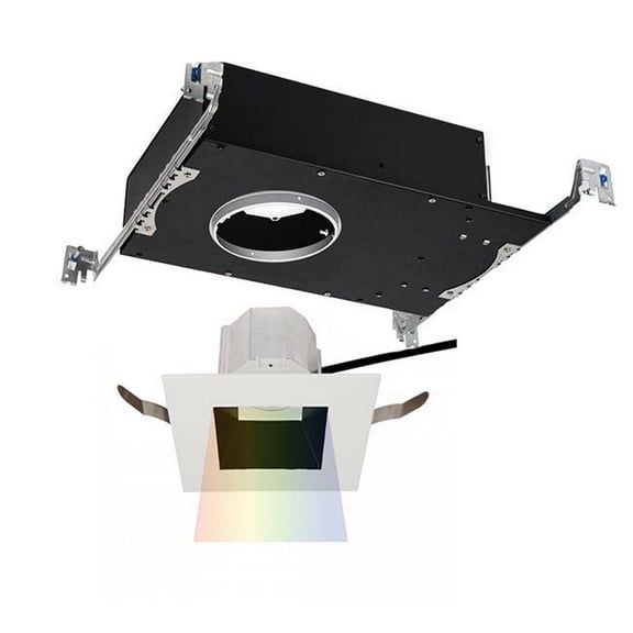 R3ASDT-F930-BKWT-WAC Lighting-Aether-22.5W 40 degree 1 LED Square Trim in Contemporary Style-5.25 Inches Wide by 3.88 Inches High-Black-White