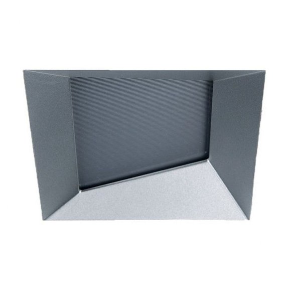 R3CSWL-HZ-WAC Lighting-Oculux Architectural-1 LED Square Wall Wash Invisible Trim in Functional Style-3.44 Inches Wide by 1 Inch High-Haze Finish