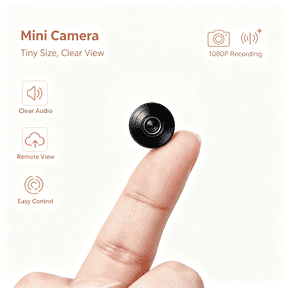 R4 only 1 inchHidden Camera with Audio/Video Mini Small Spy WiFi Security Secret System Smart Home Indoor Use Wireless Outdoor Nanny Night Vision Motion Detection Baby Monitor Pet Doorbell Seguridad