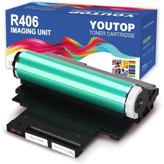 R406 Imaging Unit Replacement for Samsung CLT-R406 CLP-360 365 365W 368 CLX 3300 3305 3305FN 3305FW 3305W C460FW C460W Printer, 1 Pack