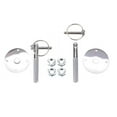 thumbnail image 1 of R4095 0.18 ft. Chrome Steel Hood Pin Set with Torsion Pins & Tethers, 1 of 1