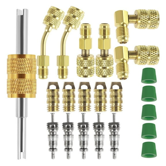 R410 Mini Split Adapter Kit Reliable 14Sae To 516Sae Refrigeration Hose Connector For Hvac And Air Conditioning Applications