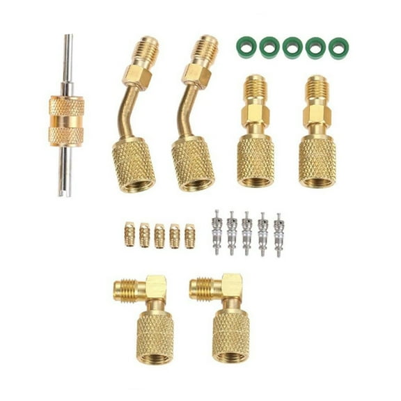 R410A Adapter Kit Mini Split Adapter 5/16 To 1/4 Coupler R410A Refrigerant Hose TAPDRA Accessory Part