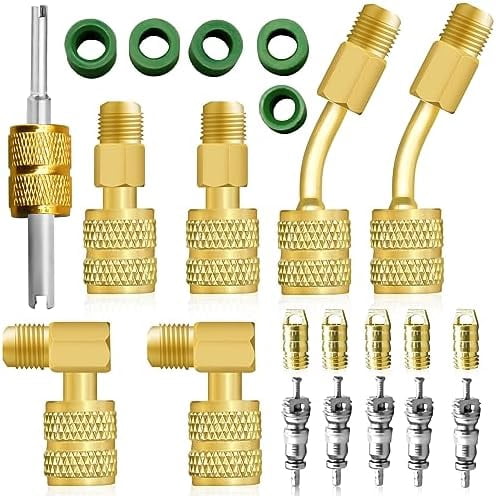 Adaptateur Convertisseur Laiton Pour Réfrigérant R410a - Conversion 5/16" à 1/4" SAE, Neuf