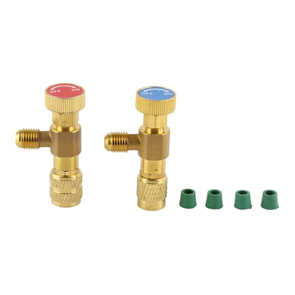 R410A/R22 AC Charging Adapter, 1/4" Male To 1/4" Female, Leak,Proof <span Style="background:red"></span> Valve