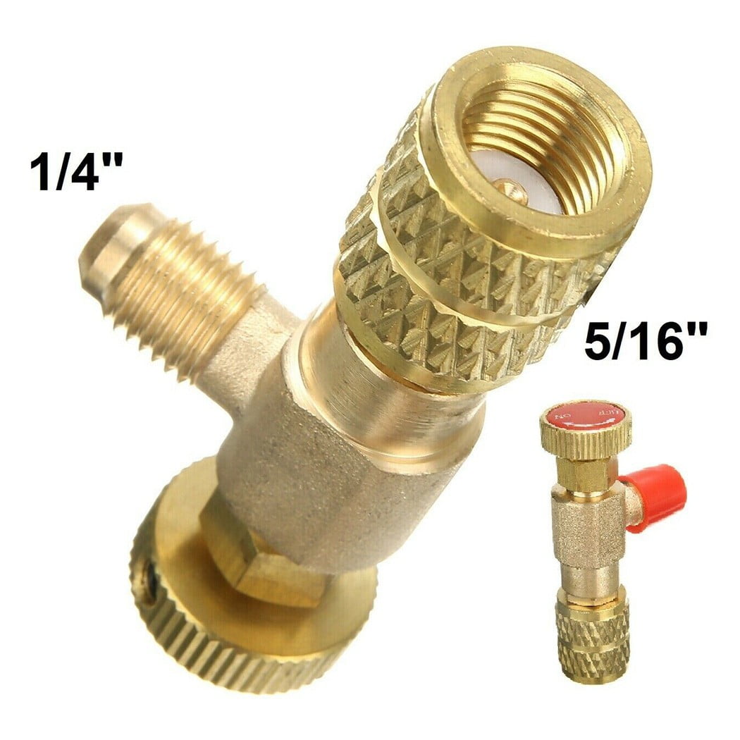R410A R32 Charging Hose, Versatile 1/4"-5/16" Air Conditioning Control Valve for Efficient Refrigerant System Maintenance and Servicing