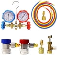 R410a 3 Way AC Diagnostic Manifold Gauge Set Freon Charging Fits R32