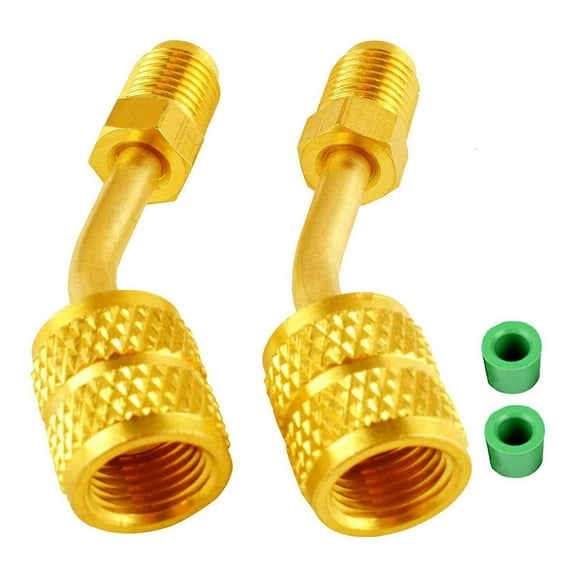 R410a Adapter For Mini Split HVAC 5/16" Female Quick Couplers x 1/4" Male
