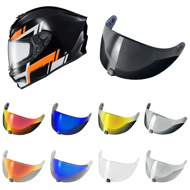 face shields for scorpion helmets R420 Helmet Visor for SCORPION EXO R420 Face Shield Tinted Lens Motorcycle  Accessories