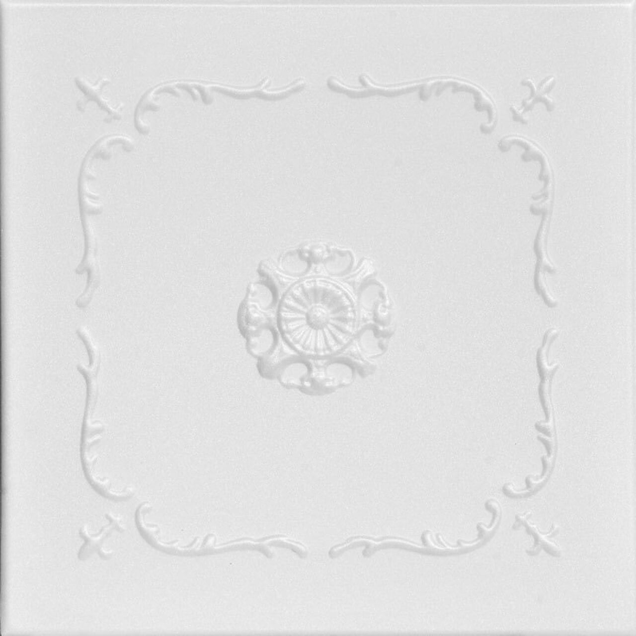 Bourbon Street White Polystyrene Glue-up Ceiling Tile