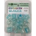 thumbnail image 1 of 15 Set Diffusion Dice: Glacier with White Numbers, 1 of 2