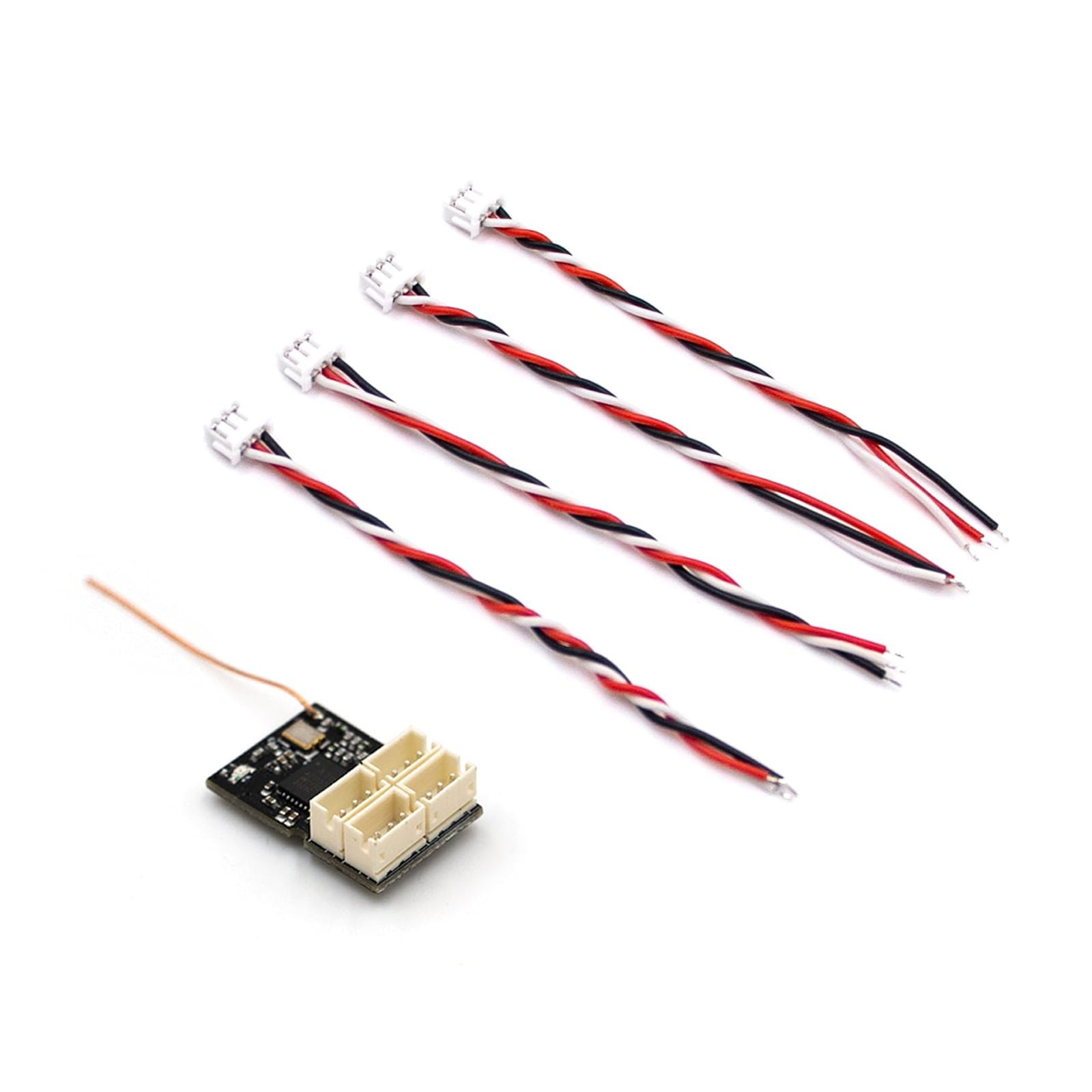 Flysky FS-R4P 2.4GHz 4CH Receiver With ANT Protocol - Single Antenna, PWM Output For RC Cars & Boats, Compatible With FS-G7P/ST8