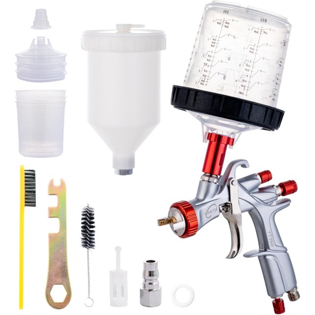 R500 LVLP Spray Gun with 1.3 mm Nozzle YT160 Air Automotive Paint Gun