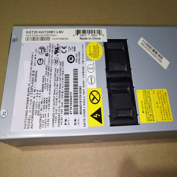 R510 R520 G7 600W Power Supply TDPS-600CB B 36001787