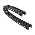 thumbnail image 1 of R55 25mm x 50mm Black Plastic Open Type Cable Drag Chain Wire Carrier 1M Length, 1 of 5