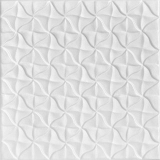 R104 - Bead Board Foam Glue-up Ceiling Tile in Plain White (21.6 Sq.ft /  Pack) - 8 Pieces 