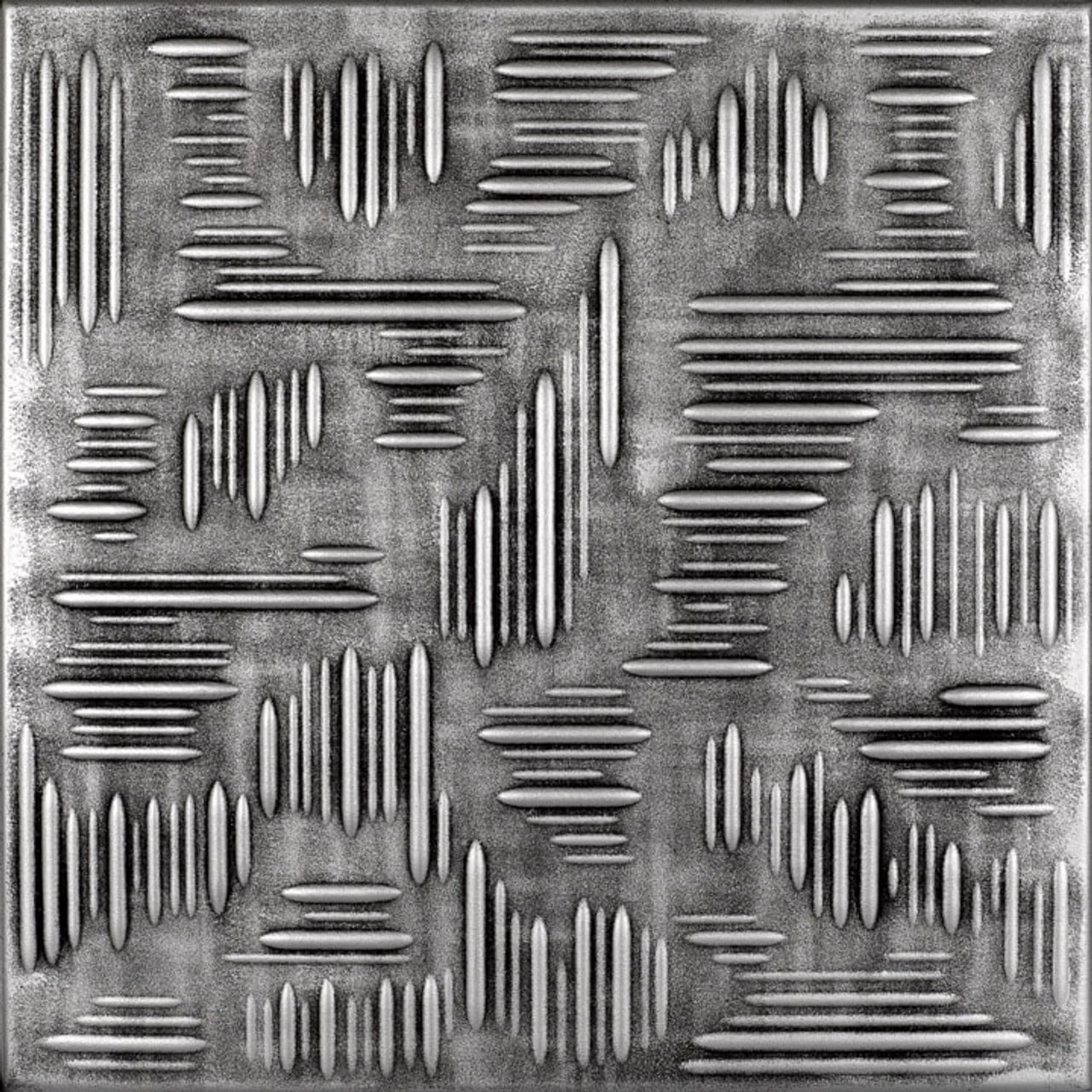 Antique Silver Polystyrene Glue-Up Ceiling Tile, 1.6 ft. x 1.6 ft.