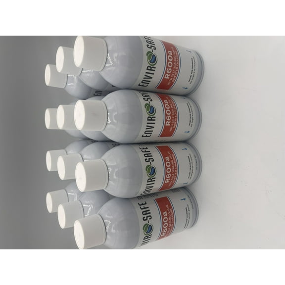 R600a Refrigerant - Case of 12 6oz Cans - Self Sealing- R600a for HVAC for Use