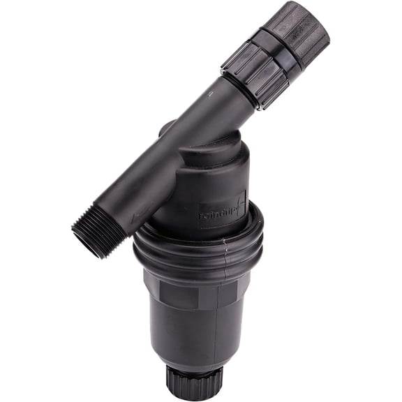 R605DT "Y" Filter, 3/4-Inch MPT X 3/4-Inch MPT, for Drip Irrigation Systems, Connect to Pipe such as Sprinkler Riser, Removable Filter, Black