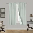 thumbnail image 1 of Silver Gray R64 1 panel solid lined foam backing blackout window curtain treatment drape rod pocket matte smooth fabric 37"wide x63"long, 1 of 5