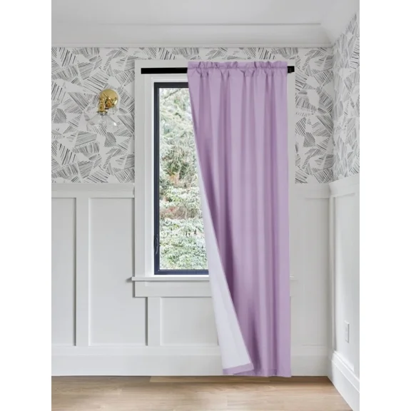 Gorgeous Home Linen 1 Panel Lined Foam Backing Blackout Window Curtain Drapes 37" wide x 84"long