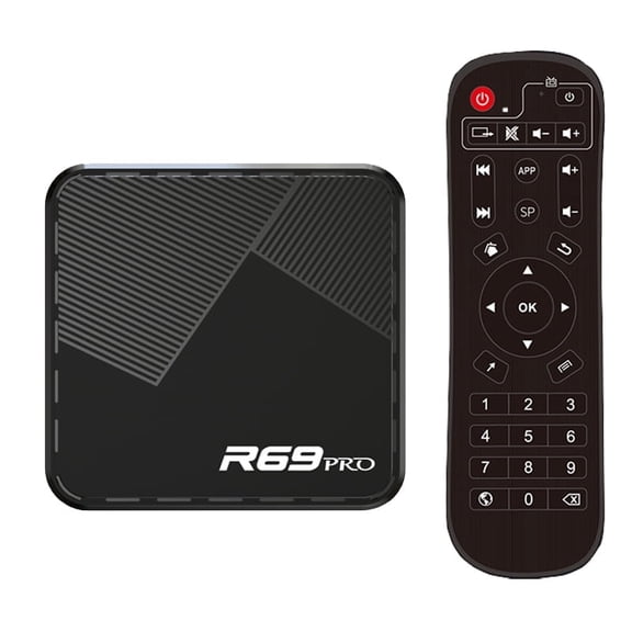 R69PRO Android 14.0 TV BOX - 4GB RAM 32GB ROM, WiFi 6, 8K Support, USB 3.0 BT5.0 1000M Home Smart Home Player