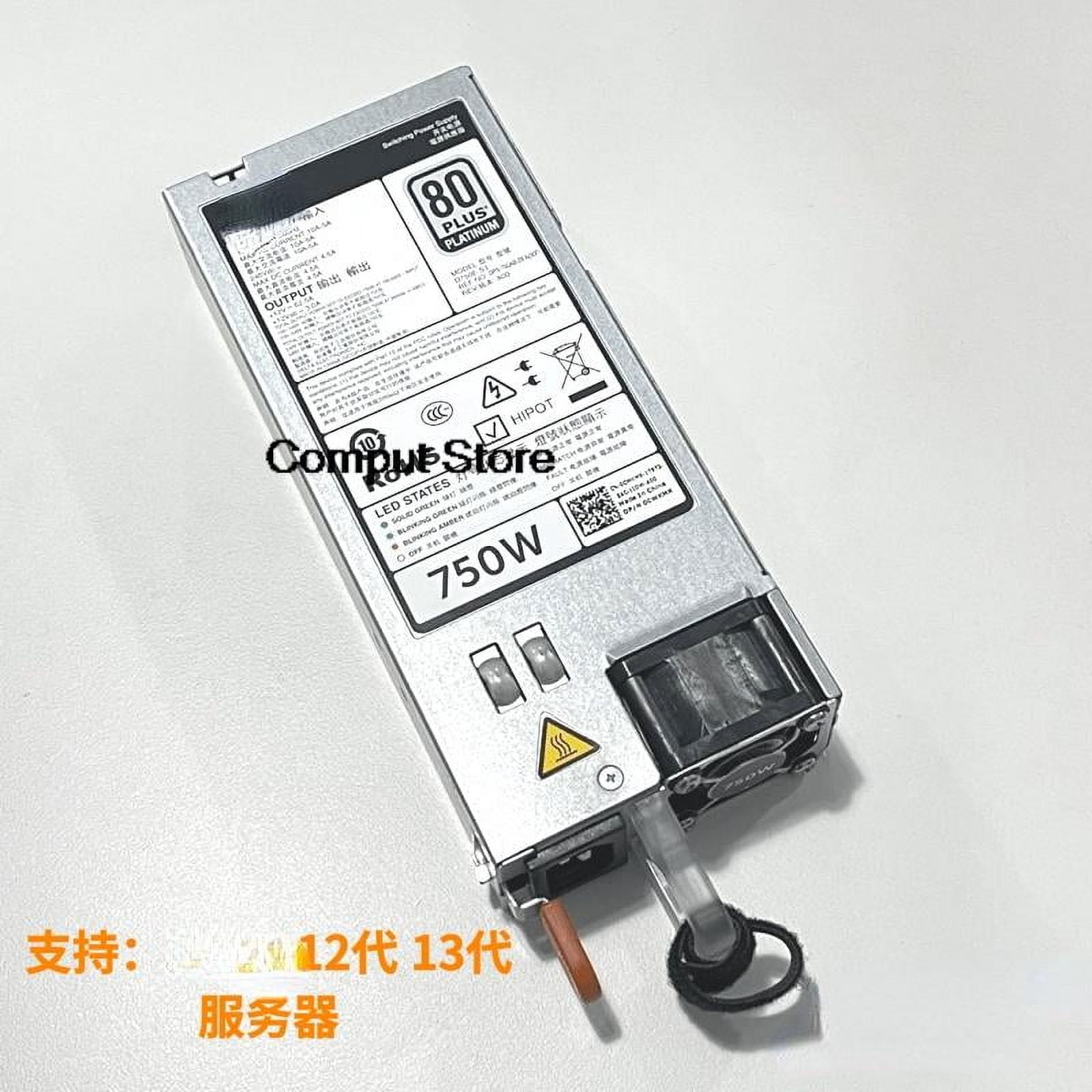 R730XD R720 R620 630 Server 750W DC Power Supply CWKMX D750E-S3