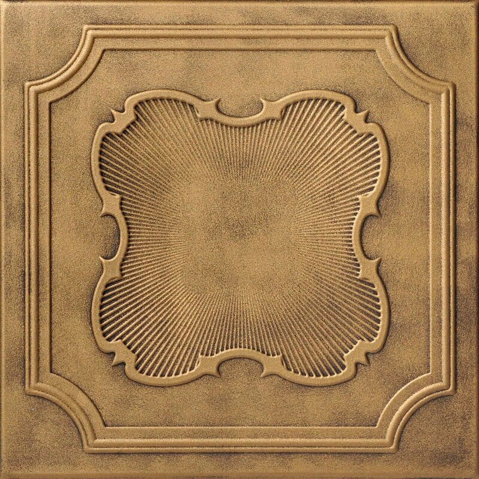 Coronado Antique Brass Polystyrene Glue-up Ceiling Tile