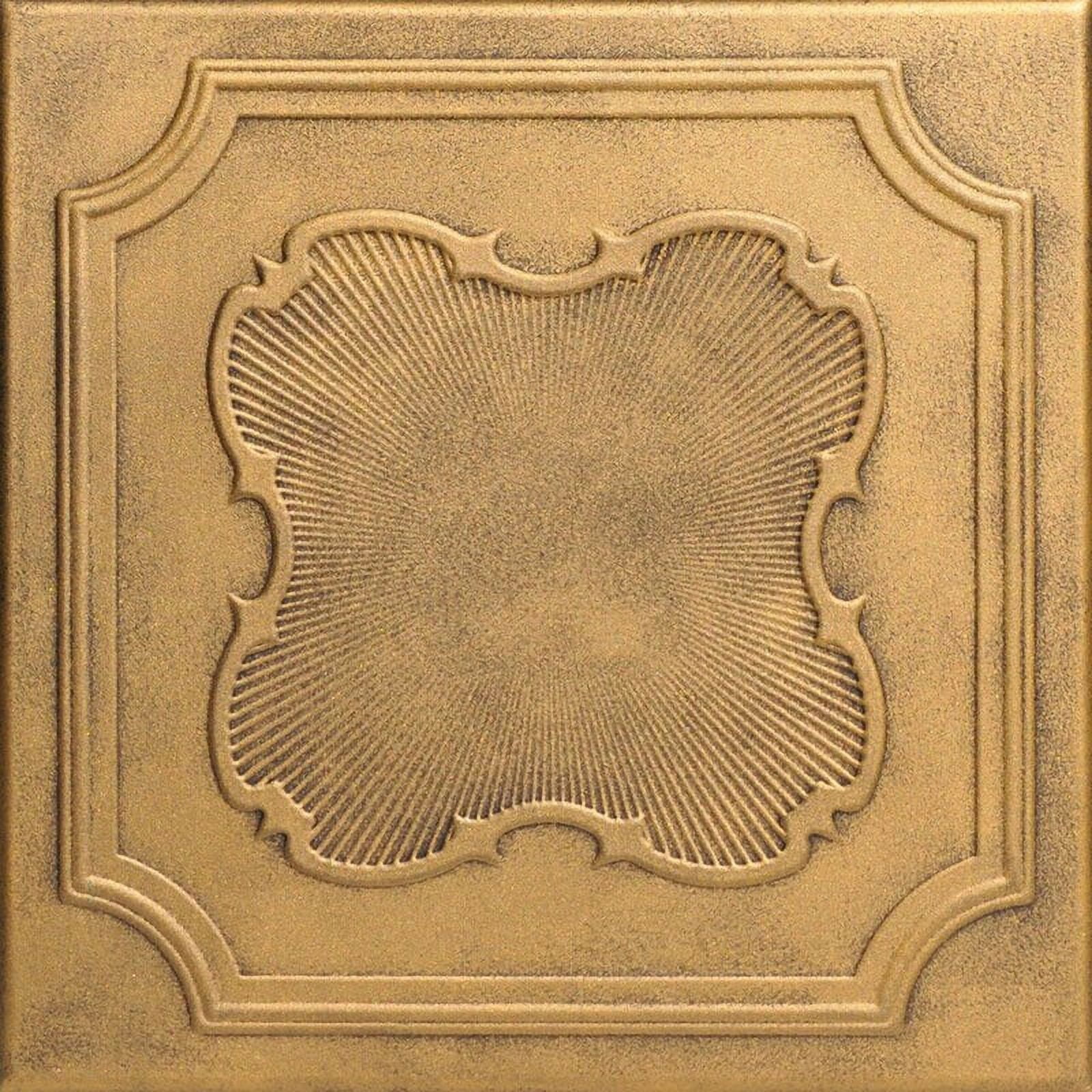 R74 - Coronado Foam Glue-up Ceiling Tile in Antique Gold (259.2 Sq.ft / Pack) - 96 Pieces