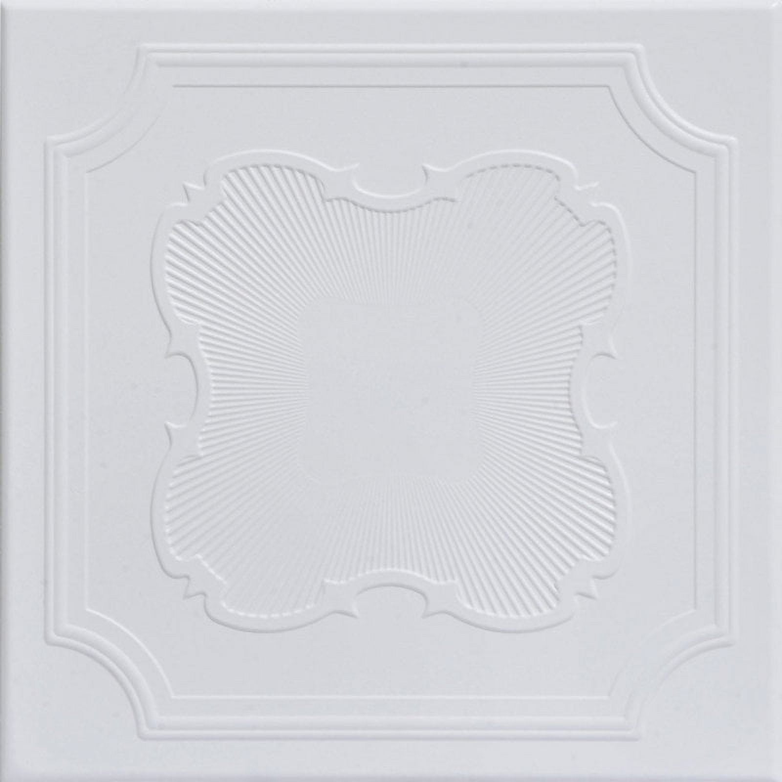 Ultra Pure White Faux Tin Glue-Up Ceiling Tile
