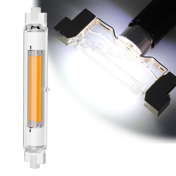 R7S 118mm LED Bulb, 30W Dimmable Floodlight, 3000LM 3000K Warm White, 360° Beam Angle, 300W Halogen Replacement