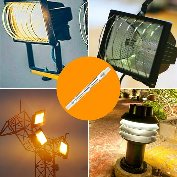 R7S Bulbs, 6 Pack Halogen Bulbs R7S T3 78mm 100W 120V J Type 120 Volt Halogen Light Bulb with Long Lifespan, 3 inch Long Double Ended Light Bulb for Work, Security,Landscape Lights, Dimmable