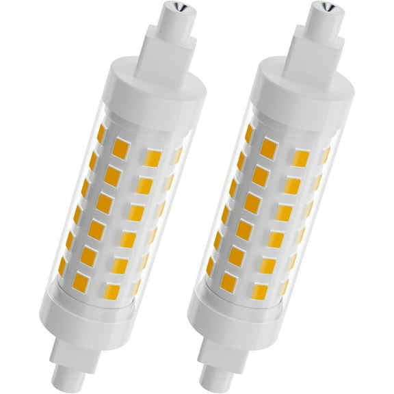 R7S LED Bulb 78mm 100W T3 Halogen Bulb Equivalent Dimmable J Type Linear Double Ended Floodlight Bulbs for Work,Security,Landscape Lights,Floor Lamps,120V 9W Warm White 3000K,2 Pack