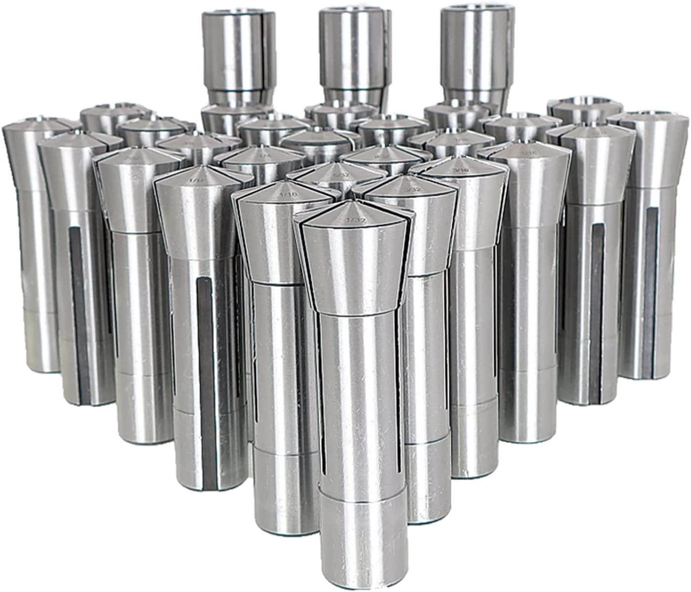 R8 Collet Set 1/32-1 Inch Fit for Various R8 Mill Spindle Taper Bore 0. ...