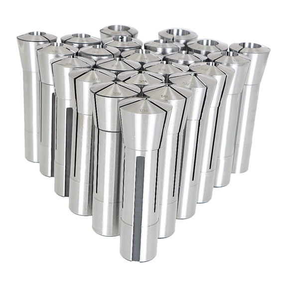 R8 Collet Set Fractional 1/16"-3/4" High Precision For Bridgeport 23 Pcs