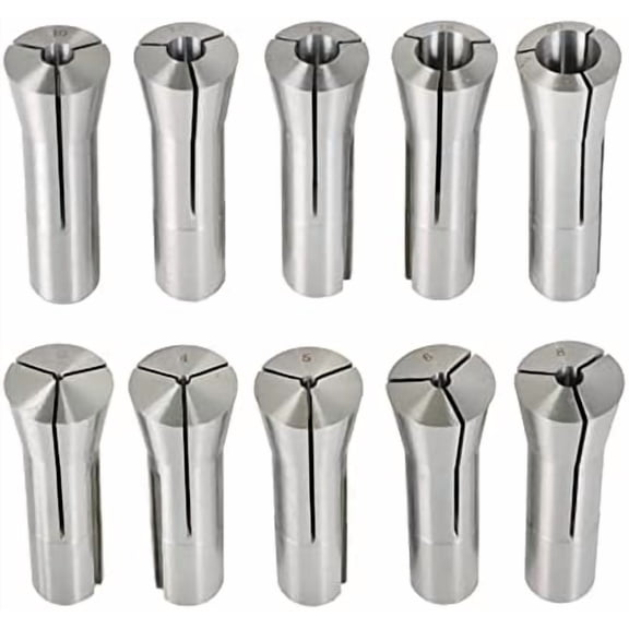 R8 Round Collet Set 10Pcs R8 Collet Chuck Spring Collet Set CNC Engraving Milling Lathe Chuck Tool 3-20MM Fit for CNC Engraving Machine and Milling Lathe Tool$$Tools & Hardware Other