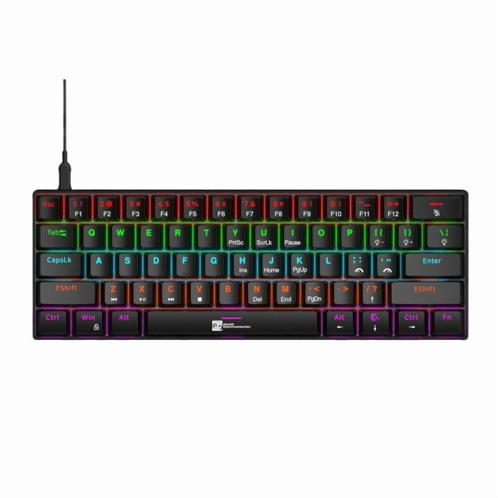 Exo R7 R8 Keyboard R8 keyboard 61 key luminous RGB mixed light gaming competitive keyboard ...