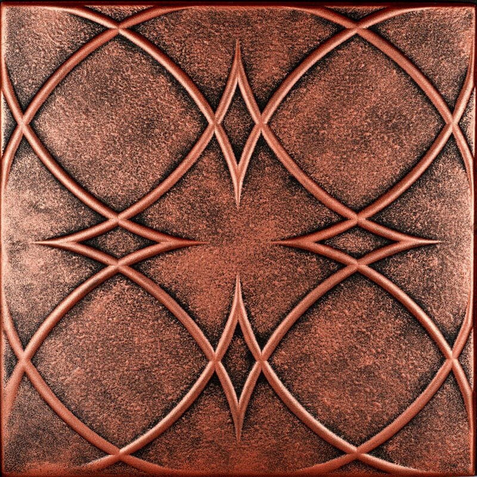 Antique Copper Polystyrene Glue-up Ceiling Tile 19.63 x 19.63 inches