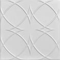 thumbnail image 1 of R82 - Circles And Stars Foam Glue-up Ceiling Tile in Plain White (21.6 Sq.ft / Pack) - 8 Pieces, 1 of 7