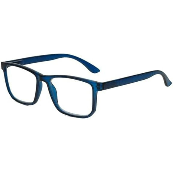 R861 Reading Glasses +2.75 Navy Blue  Men Women Designer Trendy Eyeglasses Readers w/Semi-Hard Zipper Case